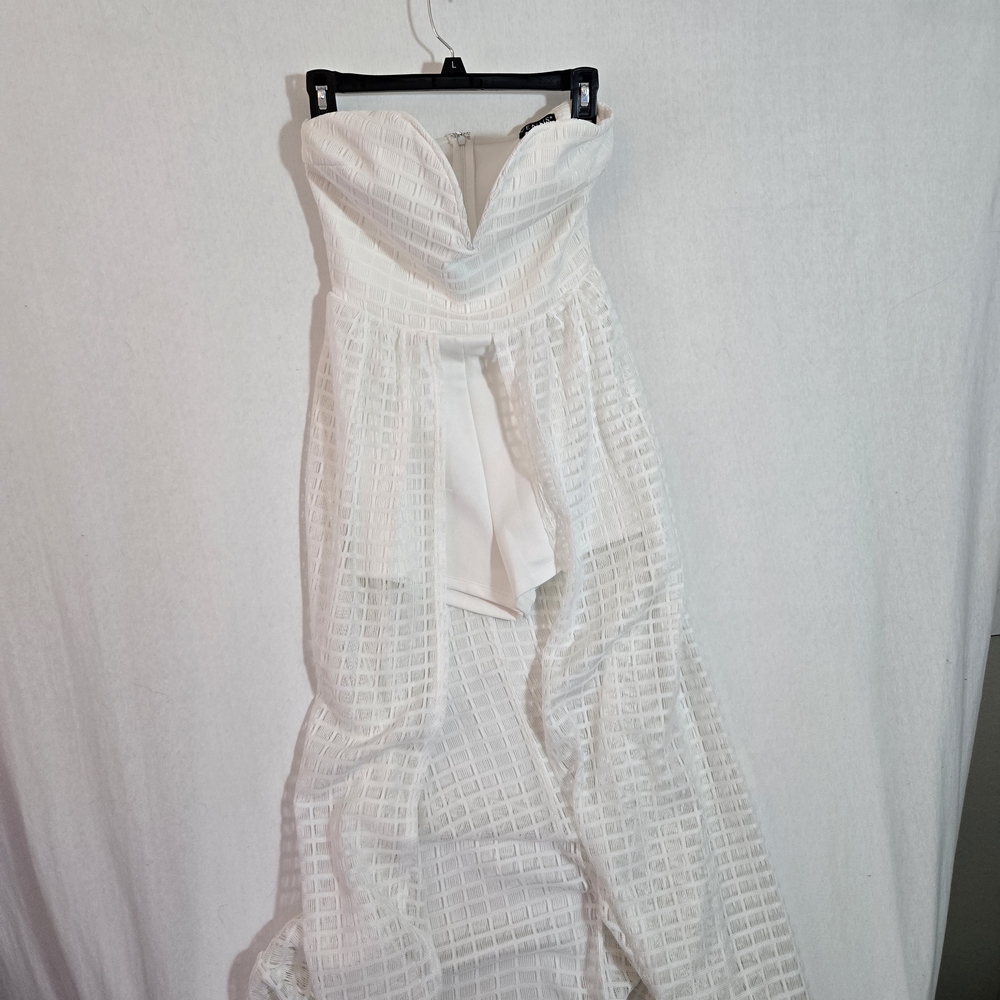 VENUS Strapless White Romper